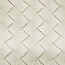 Pre Owned Bottega Veneta White Intrecciato Leather Tie Shoulder Bag