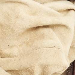 Pre Owned Bottega Veneta Brown Intrecciato Perforated Leather Veneta Hobo