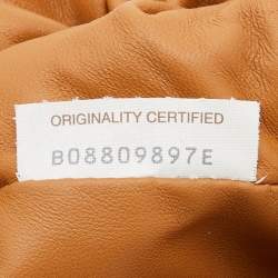 Pre Owned حقيبة بوتيغا فينيتا بوش جلد أحمر داكن صغيرة