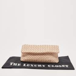 مملوكة مسبقًا حقيبة كلتش بوتيغا فينيتا  جلد نابا أنترشياتو  بقلاب