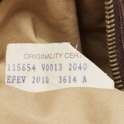 Pre Owned Bottega Veneta Dark Brown Intrecciato Leather Large Veneta Hobo