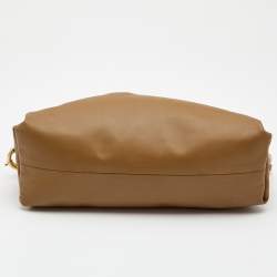 Pre Owned Bottega Veneta Brown Leather The Chain Pouch Shoulder Bag