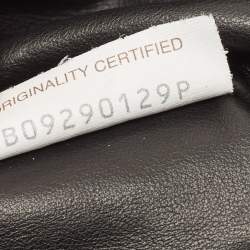 Pre Owned حقيبة كتف بوتيغا فينيتا بولب جلد إنترشياتو سوداء صغيرة