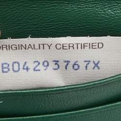 مملوكة مسبقًا Bottega Veneta Green Intrecciato Leather French Compact Wallet