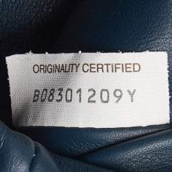 مملوكة مسبقًا Bottega Veneta Dark Blue Leather Mini The Pouch Bag