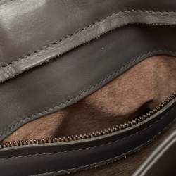 مملوكة مسبقًا Bottega Veneta Grey Intrecciato Leather Small Roma Tote