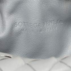 مملوكة مسبقًا Bottega Veneta Dark Grey Intrecciato Leather Mini Jodie Hobo