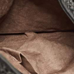 Pre Owned Bottega Veneta Black Intercciato Leather Large Loop Hobo