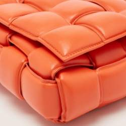 Pre Owned حقيبة كتف بوتيغا فينيتا كاسيت جلد مبطن أصفر بقلاب