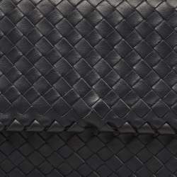 Pre Owned Bottega Veneta Black Intrecciato Leather Medium Olimpia Shoulder Bag