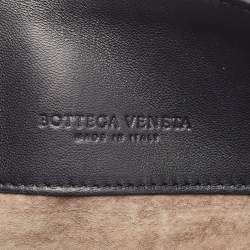 Pre Owned Bottega Veneta Black Intrecciato Leather Medium Olimpia Shoulder Bag