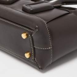 مملوكة مسبقًا Bottega Veneta Dark Brown Intrecciato Leather Arco Tote