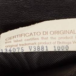 Pre Owned Bottega Veneta Black Intrecciato Leather Flap Continental Wallet