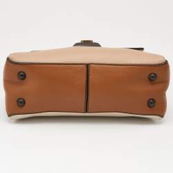 Bottega Veneta Tri Color Leather Mini Piazza Top Handle Bag