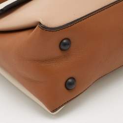 Bottega Veneta Tri Color Leather Mini Piazza Top Handle Bag