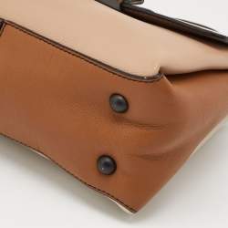 Bottega Veneta Tri Color Leather Mini Piazza Top Handle Bag