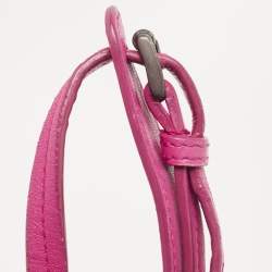 Bottega Veneta Magenta Intrecciato Leather Nodini Crossbody Bag