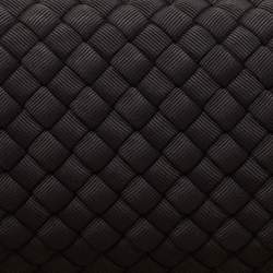 Pre Owned Bottega Veneta Black Intrecciato Fabric Knot Long Clutch