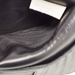 Pre Owned Bottega Veneta Black Intrecciato Leather Trifold French Wallet