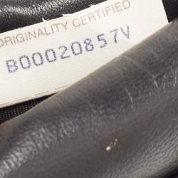 Pre Owned Bottega Veneta Black Intrecciato Leather Trifold French Wallet