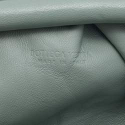 Pre Owned Bottega Veneta Mint Green Leather Mini The Pouch Bag