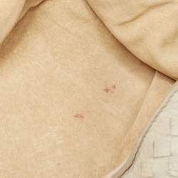 مملوكة مسبقًا Bottega Veneta Ivory/Gold Intrecciato Leather Napoli Shoulder Bag