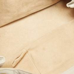 مملوكة مسبقًا Bottega Veneta Ivory/Gold Intrecciato Leather Napoli Shoulder Bag