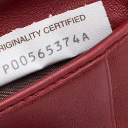 مملوكة مسبقًا Bottega Veneta Reddish Brown Intrecciato Leather French Compact Wallet