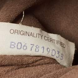 Pre Owned Bottega Veneta Beige/Black Watersnake Leather Olimpia Shoulder Bag