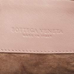 Pre Owned Bottega Veneta Beige/Black Watersnake Leather Olimpia Shoulder Bag