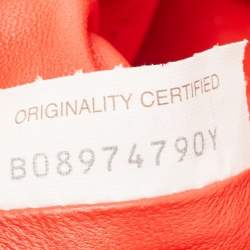 Pre Owned Bottega Veneta Red Intrecciato Leather Mini The Pouch Bag