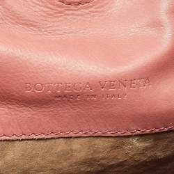 مملوكة مسبقًا Bottega Veneta Peach Intrecciato Leather Hobo
