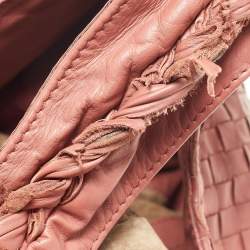 مملوكة مسبقًا Bottega Veneta Peach Intrecciato Leather Hobo