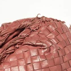 مملوكة مسبقًا Bottega Veneta Peach Intrecciato Leather Hobo