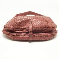 مملوكة مسبقًا Bottega Veneta Peach Intrecciato Leather Hobo