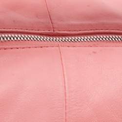 مملوكة مسبقًا Bottega Veneta Pink Leather Mini Double Knot Hobo