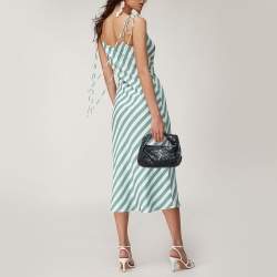 مملوكة مسبقًا Bottega Veneta Black Intrecciato Leather Mini Jodie Hobo