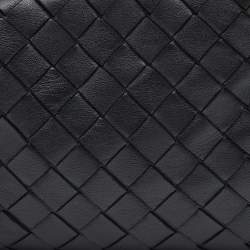 مملوكة مسبقًا Bottega Veneta Black Intrecciato Leather Mini Jodie Hobo