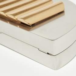 مملوكة مسبقًا Bottega Veneta Silver/Gold Metal Chain Clutch