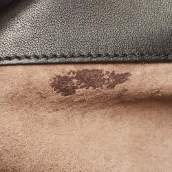 Pre Owned Bottega Veneta Black Intrecciato Leather Medium Olimpia Flap Shoulder Bag