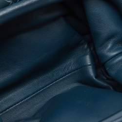 Pre Owned حقيبة بوتيغا فينيتا بوش جلد أحمر داكن صغيرة