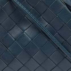 Pre Owned حقيبة بوتيغا فينيتا بوش جلد أحمر داكن صغيرة