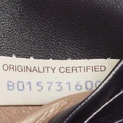 Pre Owned Bottega Veneta Black Intrecciato Leather Flap Continental Wallet