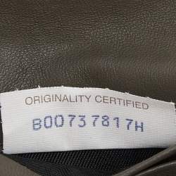 Pre Owned Bottega Veneta Grey Intrecciato Leather French Compact Wallet