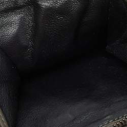 Pre Owned Bottega Veneta Grey Intrecciato Leather French Compact Wallet