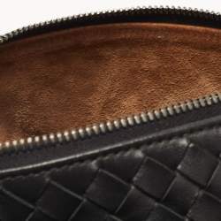 Pre Owned حقيبة بوتيغا فينيتا أوساكا جلد أنترشياتو أسود صغيرة