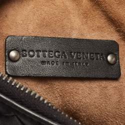 Pre Owned حقيبة بوتيغا فينيتا أوساكا جلد أنترشياتو أسود صغيرة