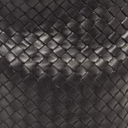 Pre Owned حقيبة بوتيغا فينيتا أوساكا جلد أنترشياتو أسود صغيرة