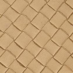 Pre Owned Bottega Veneta Cream Intrecciato Leather Zip Around Wallet