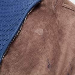 مملوكة مسبقًا حقيبة بوتيغا فينيتا جلد نابا بني انترشياتو كبيرة بسلسلة